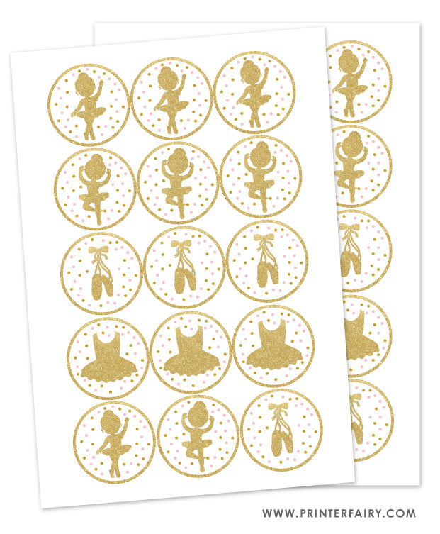 Ballerina Printable Toppers