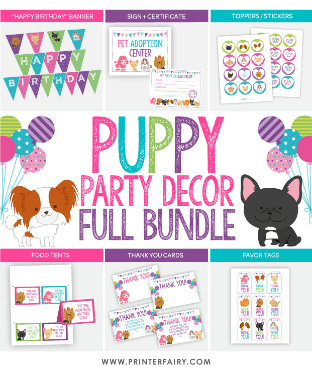 Puppy Party Decoration Full Pack