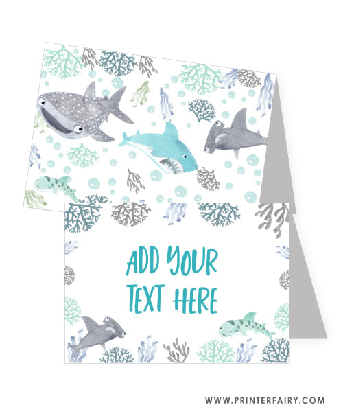 Cute Sharks Food Tents