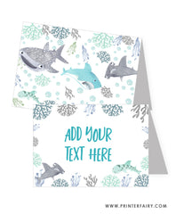 Cute Sharks Food Tents