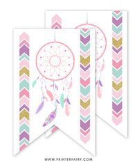 Dreamcatcher Birthday Banner