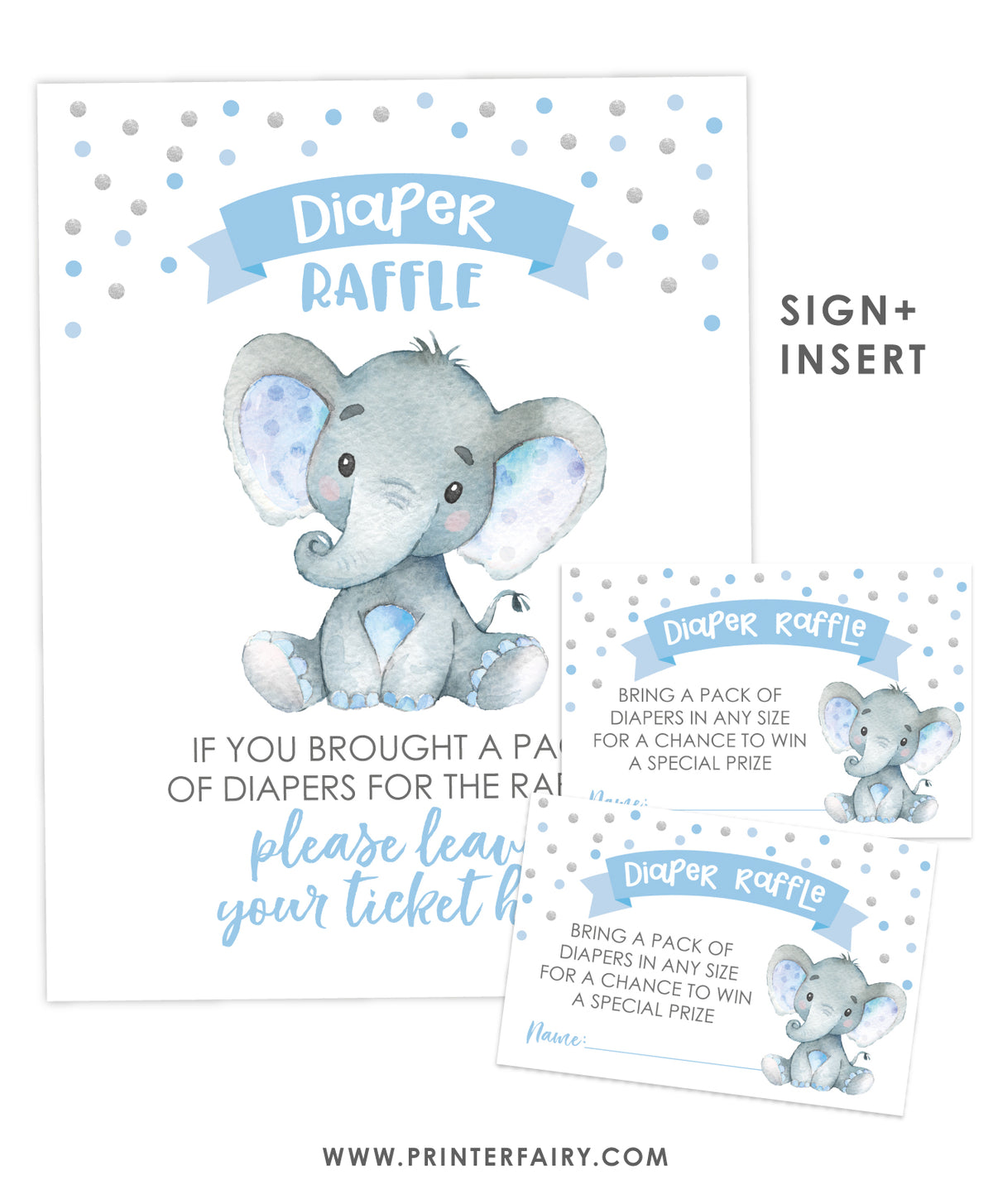 Elephant Diaper Raffle