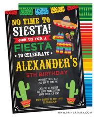 Fiesta Birthday Invitation