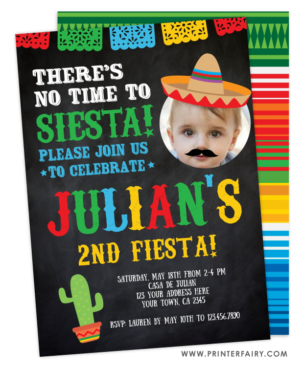 Fiesta Invitation with Photo