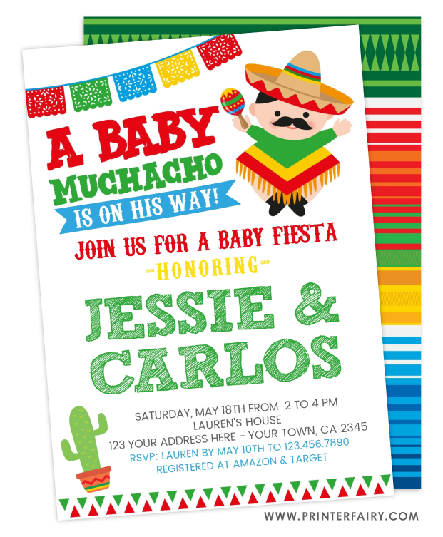 Baby Fiesta Invitation