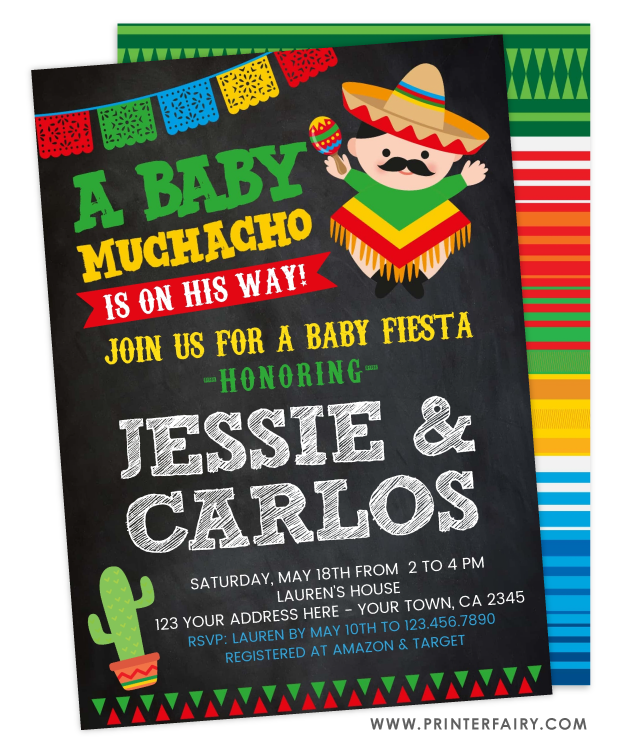 Baby Fiesta Invitation