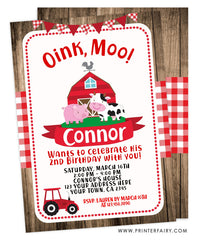 Farm Birthday Party Invitation