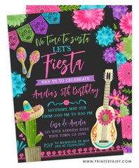 Fiesta Birthday Party Invitation