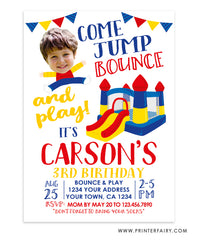 Jump Birthday Invitation with Photo