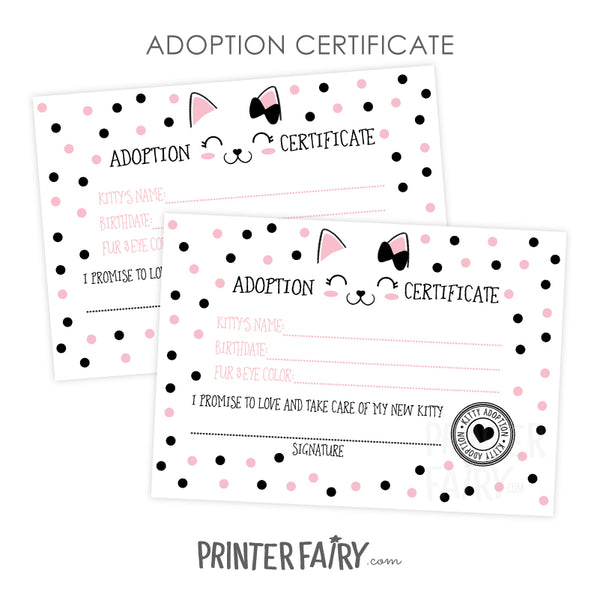 Kitty Cat Adoption Set