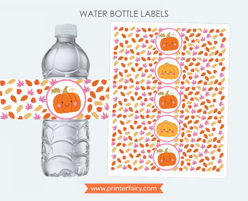 Little Pumpkin Bottle Labels