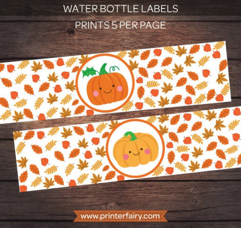 Little Pumpkin Bottle Labels