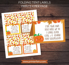 Little Pumpkin Food Tents