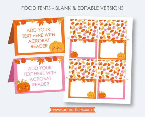 Little Pumpkin Food Tents