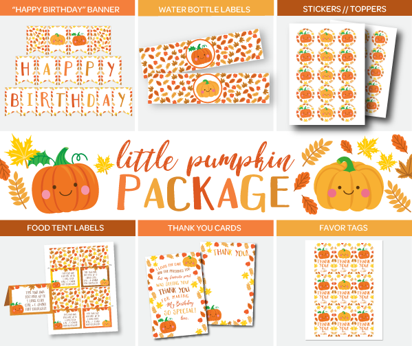 Little Pumpkin Party Pack