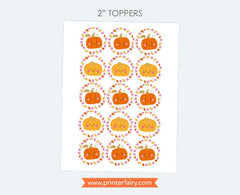 Little Pumpkin Party Toppers