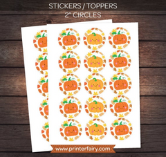 Little Pumpkin Party Toppers
