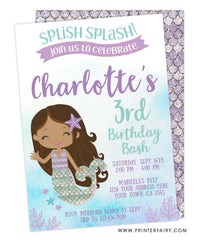 Mermaid Party Invitation