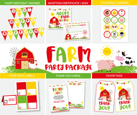 Farm Party Pack