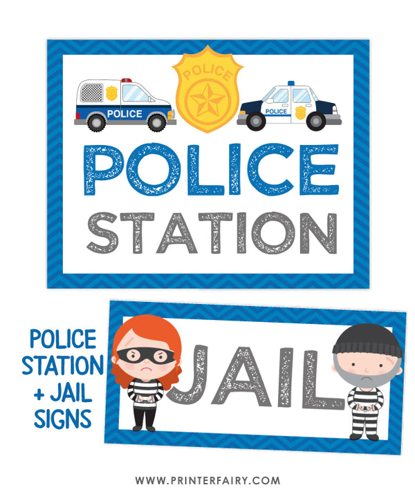 Police Station and Jail Signs