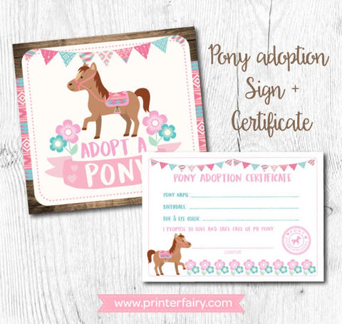 Pony Adoption Set