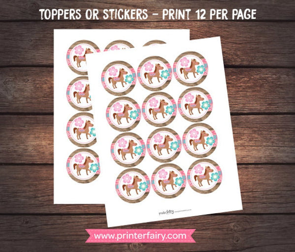Pony Printable Toppers