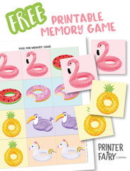 Pool Fun Memory Game