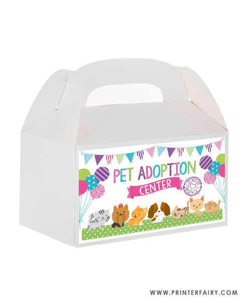 Puppies & Kitties Box Carrier Label