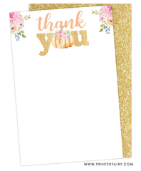 Litte Pumpkin Thank You Card