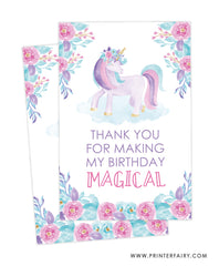 Unicorn Favor Tags