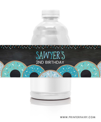 Donut Water Bottle Labels