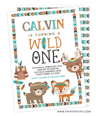 Wild One Birthday Invitation