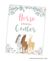 Floral Horse Adoption Pack