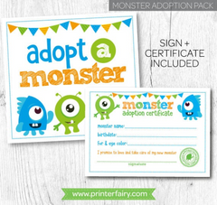 Adopt a Monster Set