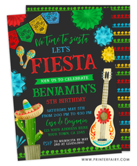 Fiesta Birthday Party Invitation