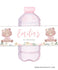 Baby Bear Floral Water Bottle Label