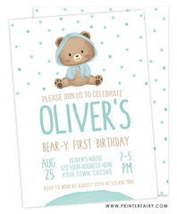 Baby Bear Invitation