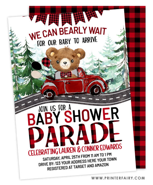 Baby Shower Parade Invitation