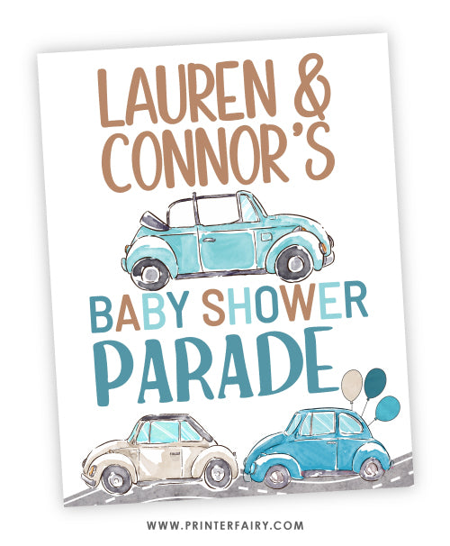 Baby Shower Parade Sign