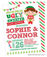 Ugly Sweater Baby Shower Invitation