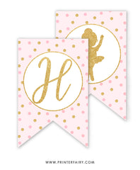 Ballerina Birthday Banner