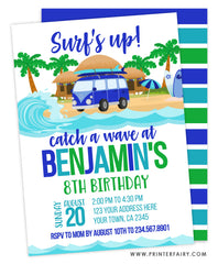 Beach Car Invitation