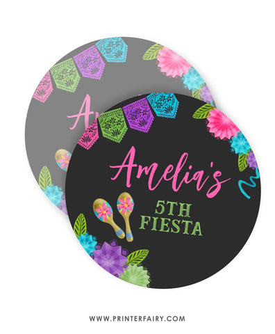Fiesta Birthday Party Toppers