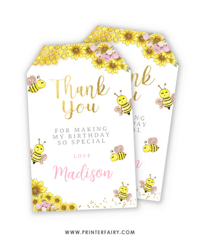 Bee Favor Tags