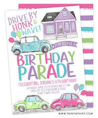 Birthday Parade Invitation