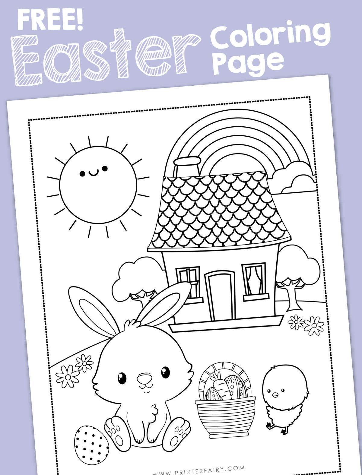 Easter Bunny Coloring Page