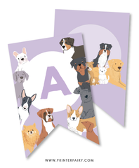 Puppy Adoption Birthday Banner