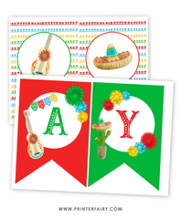 Fiesta Birthday Party Banner