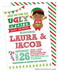 Ugly Sweater Baby Shower Invitation