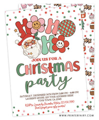 Christmas HoHoHo Christmas Party Invitation